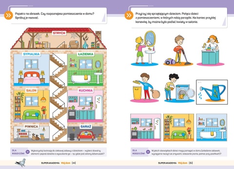 Super akademia 2x książeczka edukacyjna dla dzieci 4 lata dla przedszkolaka