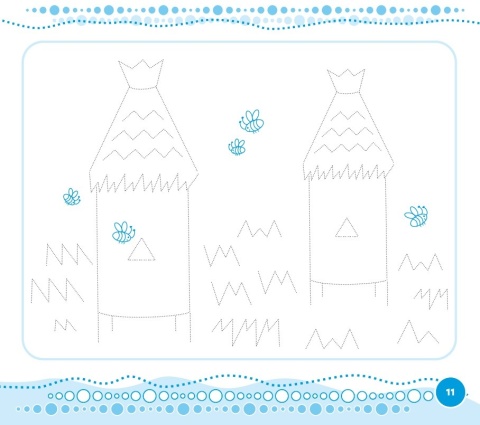 Szlaczki ćwiczenia grafomotoryczne dla dzieci cz. 2 książeczka edukacyjna