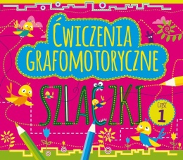Szlaczki ćwiczenia grafomotoryczne książeczka edukacyjna dla dzieci 3+ cz.1
