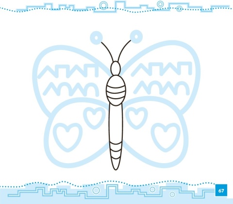 Szlaczki ćwiczenia grafomotoryczne książeczka edukacyjna dla dzieci 3+ cz.1