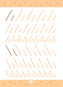 Szlaczki dla dzieci 3+ rysowanie po śladzie ćwiczenia grafomotoryczne