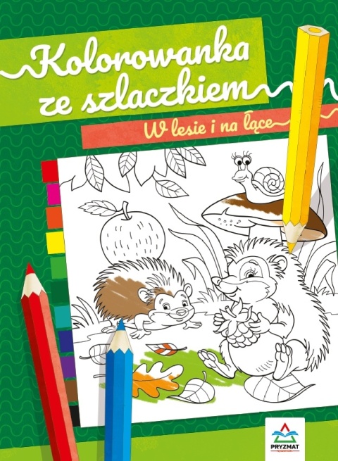 W lesie i na łące kreatywna kolorowanka ze szlaczkami Malowanka dla dzieci