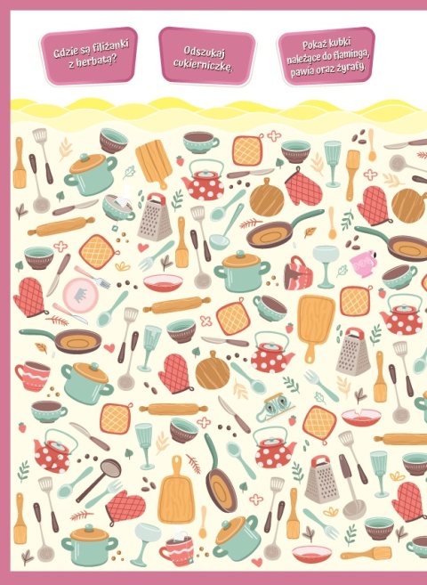 Wyszukiwanki obrazkowe Przedmioty książeczka dla dzieci 4+ zagadki