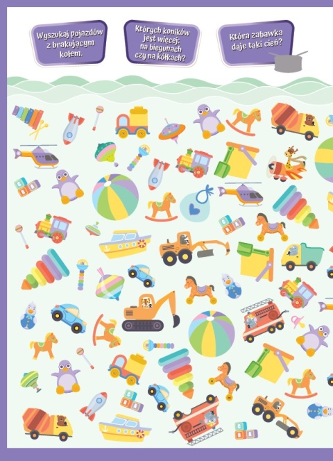 Wyszukiwanki obrazkowe Przedmioty książeczka dla dzieci 4+ zagadki