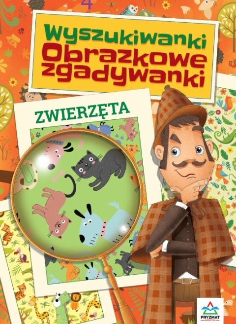 Wyszukiwanki obrazkowe Zwierzęta książeczka dla dzieci 4+ zadania zagadki