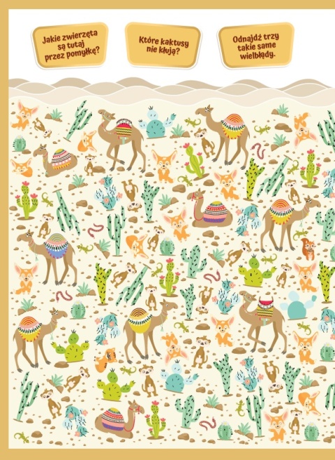Wyszukiwanki obrazkowe Zwierzęta książeczka dla dzieci 4+ zadania zagadki