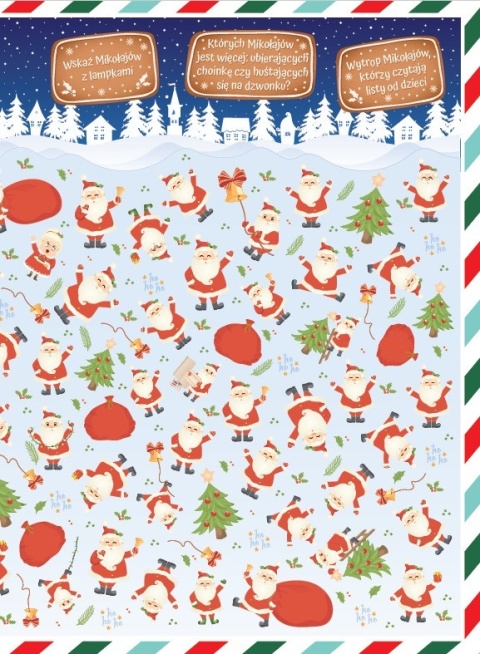 Wyszukiwanki świąteczne dla dzieci 4+ książka edukacyjna zagadki obrazkowe