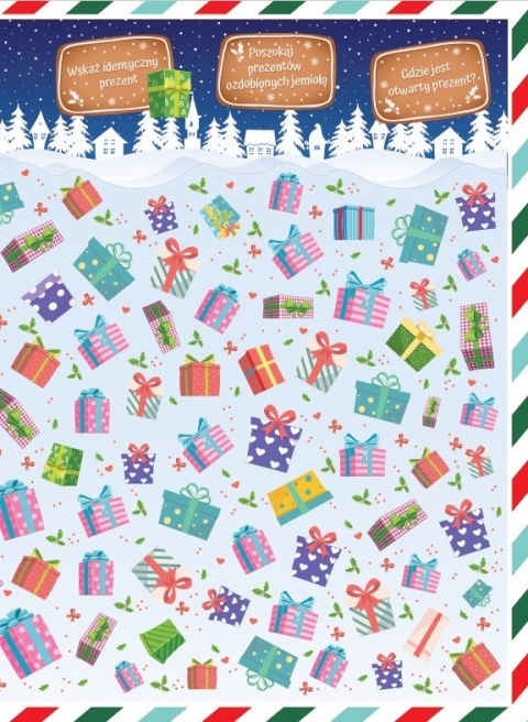 Wyszukiwanki świąteczne dla dzieci 4+ książka edukacyjna zagadki obrazkowe