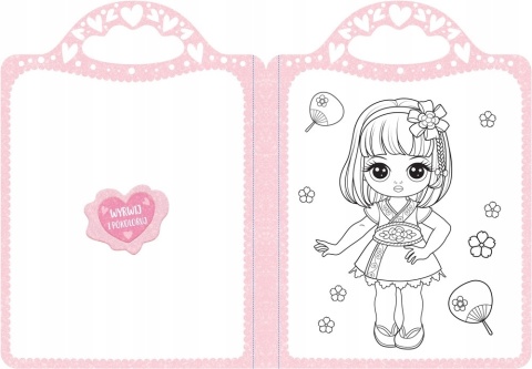 Zaczarowana kredka Świat Modelek kolorowanka naklejki malowanka Aksjomat