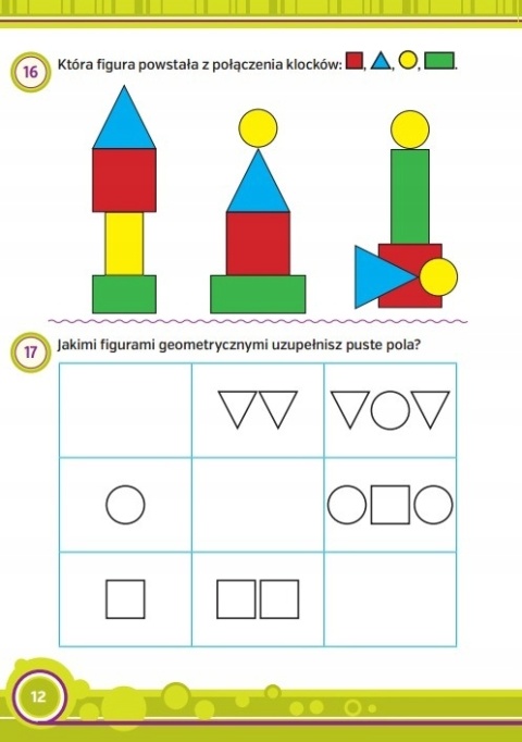Zadania i łamigłówki 6-8 lat książeczka edukacyjna 80 stron matematyka