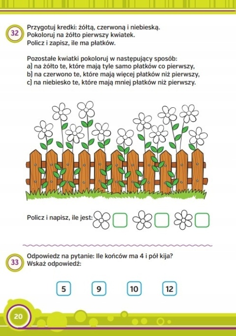 Zadania i łamigłówki 6-8 lat książeczka edukacyjna 80 stron matematyka