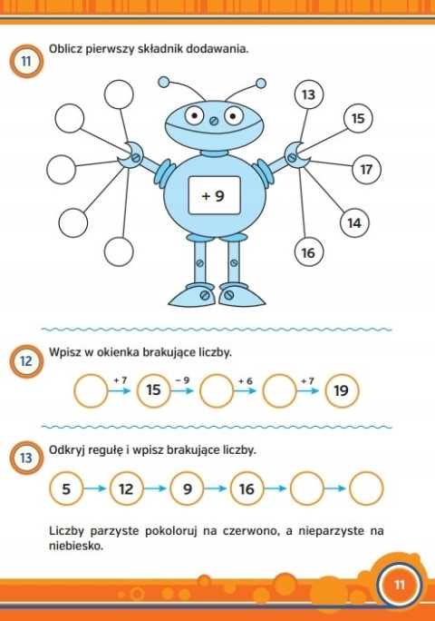 Zadania i łamigłówki 7-9 lat książka edukacyjna 80 stron matematyka
