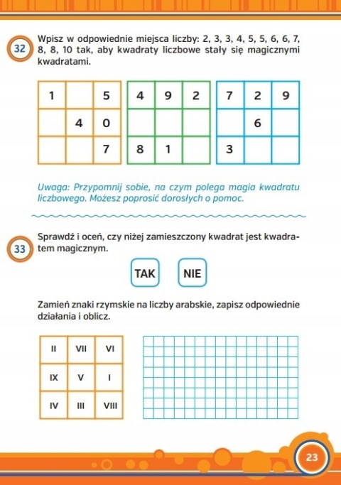 Zadania i łamigłówki 7-9 lat książka edukacyjna 80 stron matematyka