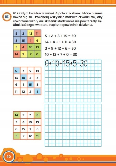 Zadania i łamigłówki 7-9 lat książka edukacyjna 80 stron matematyka