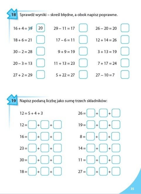 Zbiór zadań matematyka dla klasy 2 ćwiczenia matematyczne dla dzieci 7+