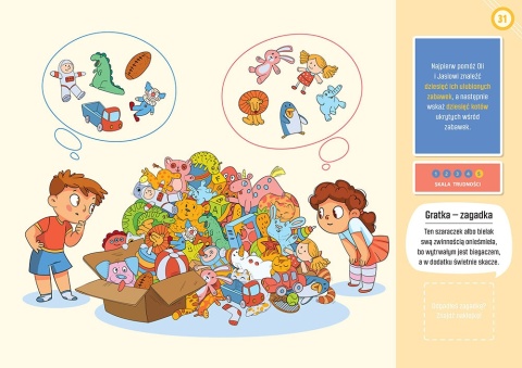 102 zabaw dla dzieci łamigłówki labirynty zadania Książeczka Edukacyjna