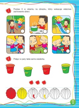 Ćwiczenia dla dzieci 3 lat książka edukacyjna dla przedszkolaka Zadania