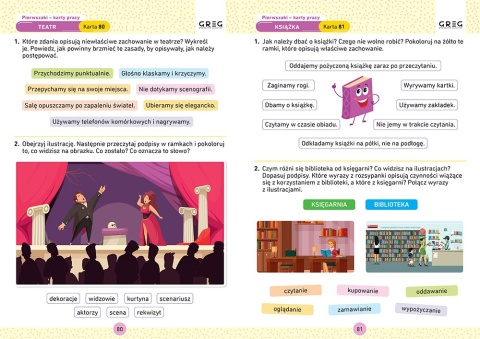 Ćwiczenia dla pierwszaka karty pracy klasa 1 szkoła podstawowa Greg