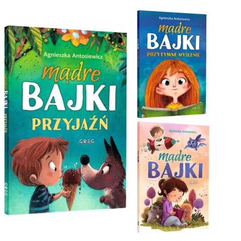 Edukacyjny zestaw 3 książek mądre bajki z morałem dla dzieci