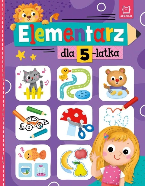 Elementarz dla 5-latka Książka edukacyjna dla dzieci 4-6 lat Aksjomat