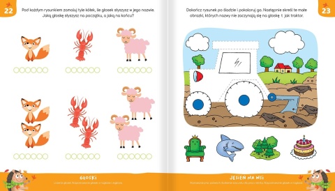 Elementarz sześciolatka 6+ Czytanie Liczenie Naklejki Książka edukacyjna