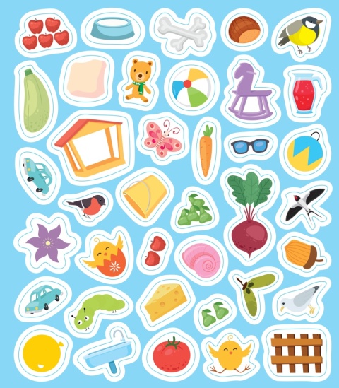 Elementarz sześciolatka 6+ Czytanie Liczenie Naklejki Książka edukacyjna