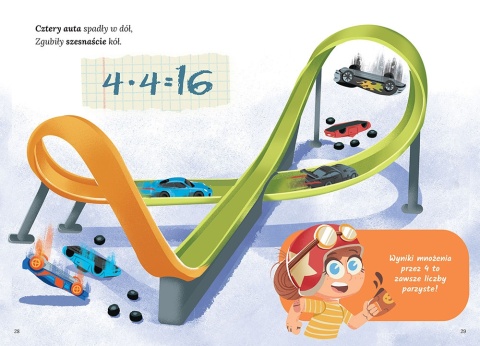 Ilustrowana Tabliczka mnożenia książka edukacyjna dla dzieci nauka liczenia