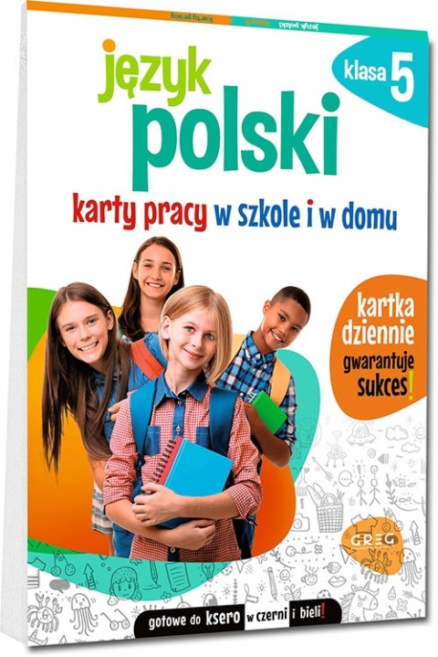 Język polski karty pracy w szkole i w domu klasa 5 GREG ćwiczenia