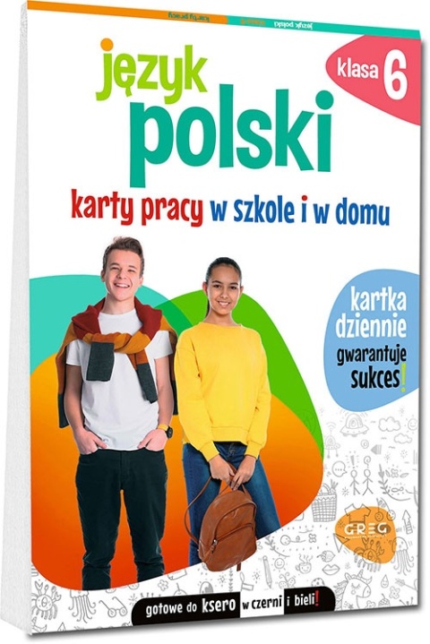 Język polski klasa 6 karty pracy w szkole i w domu Greg ćwiczenia