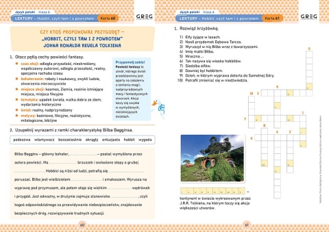 Język polski klasa 6 karty pracy w szkole i w domu Greg ćwiczenia