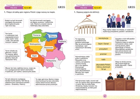 Karty pracy klasa 3 szkoła podstawowa ćwiczenia Trzeciaki GREG