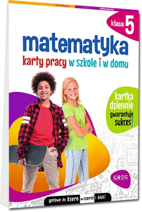 Karty pracy matematyka klasa 5 szkoły podstawowej ćwiczenia szkoła dom GREG