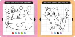 Kolorowanka kodowanka książeczka aktywizująca dla dzieci 4-6 lat Aksjomat