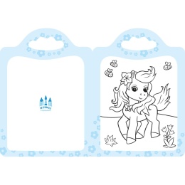 Koloruję kucyki Zaczarowana kredka Aksjomat kolorowanka dla dzieci 4-7 lat