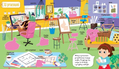 Kreatywna książeczka z naklejkami dla dzieci dekorowanie wnętrz Aksjomat