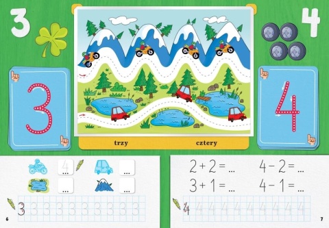 Książeczka do liczenia i pisania cyfr matematyka dla przedszkolaka 5 lat