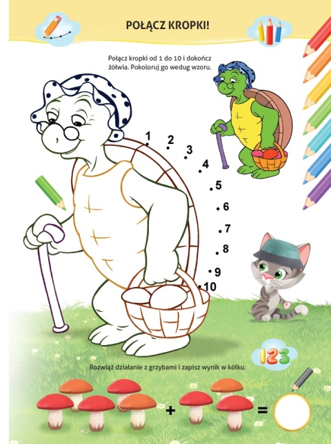 Książeczka edukacyjna Nauka z kotem Maćkiem Zwierzęta leśne dla dzieci 4+