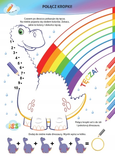 Książeczka edukacyjna dla dzieci Nauka z kotem Maćkiem Jaką mamy pogodę