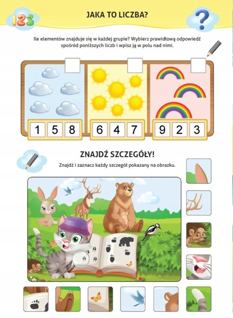 Książeczka edukacyjna dla dzieci Nauka z kotem Maćkiem Jaką mamy pogodę