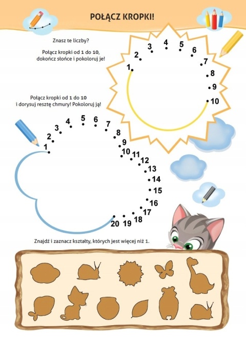 Książeczka edukacyjna dla dzieci Nauka z kotem Maćkiem Jaką mamy pogodę