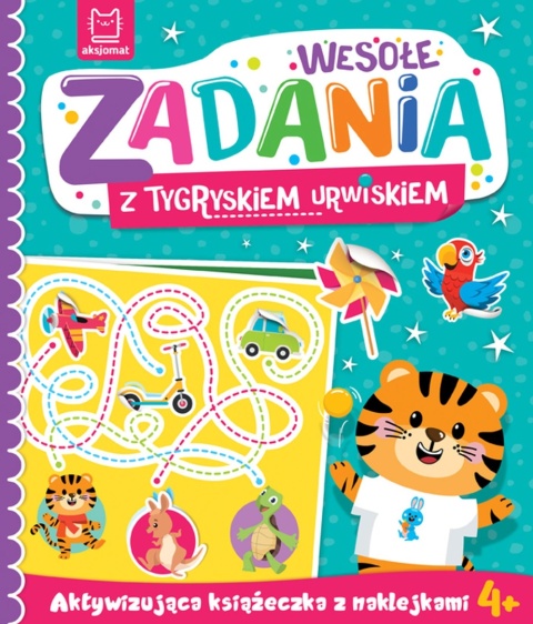 Książeczka edukacyjna z naklejkami Wesołe zadania z tygryskiem