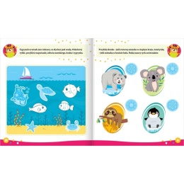 Książeczka edukacyjna z naklejkami Wesołe zadania z tygryskiem