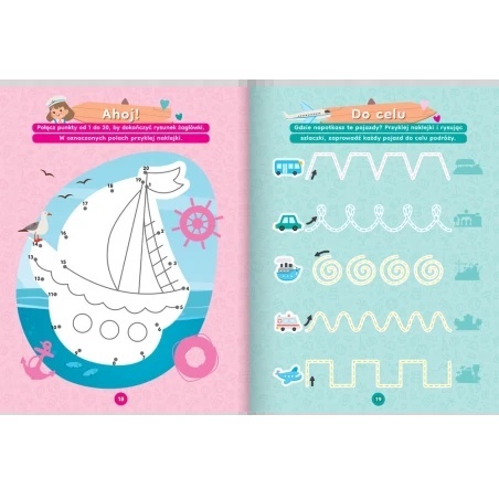 Książeczka z naklejkami 3D łamigłówki zadania labirynty dla dzieci