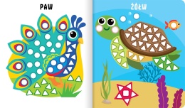 Książeczka z naklejkami Aktywizująca Mozaiki Naklejam z kotkiem Aksjomat