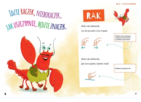 Książka edukacyjna Zabawy paluszkowe rymowanki masażyki twarda oprawa