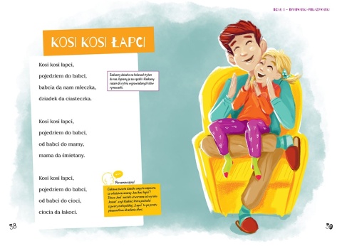 Książka edukacyjna Zabawy paluszkowe rymowanki masażyki twarda oprawa