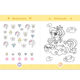 Magiczne koniki książka aktywizująca dla dziewczynek Kreatywna Aksjomat