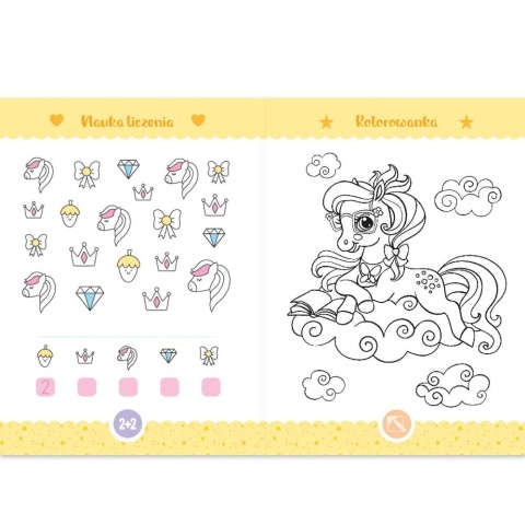 Magiczne koniki książka aktywizująca dla dziewczynek Kreatywna Aksjomat