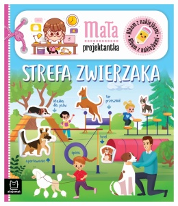 Mała projektantka Strefa zwierzaka Aksjomat książka z naklejkami dla dzieci