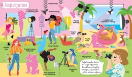 Mała projektantka Świat mody i urody Aksjomat książka z naklejkami 4-6 lat